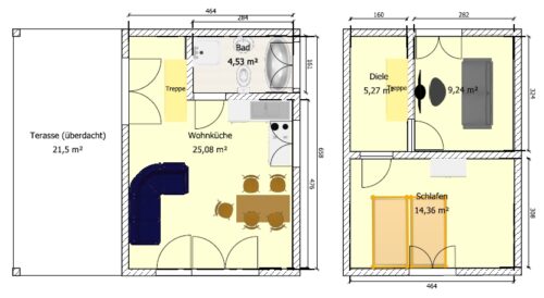 Holzhaus 70-110m² ganzjährig, gedämmt, Fertighaus nach Maß – Bild 10